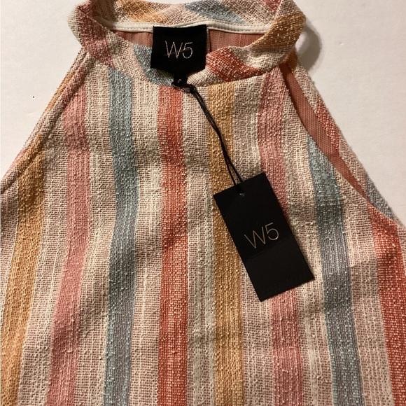 W5 Striped Halter Tank Top Size Small NWT - Picture 5 of 5